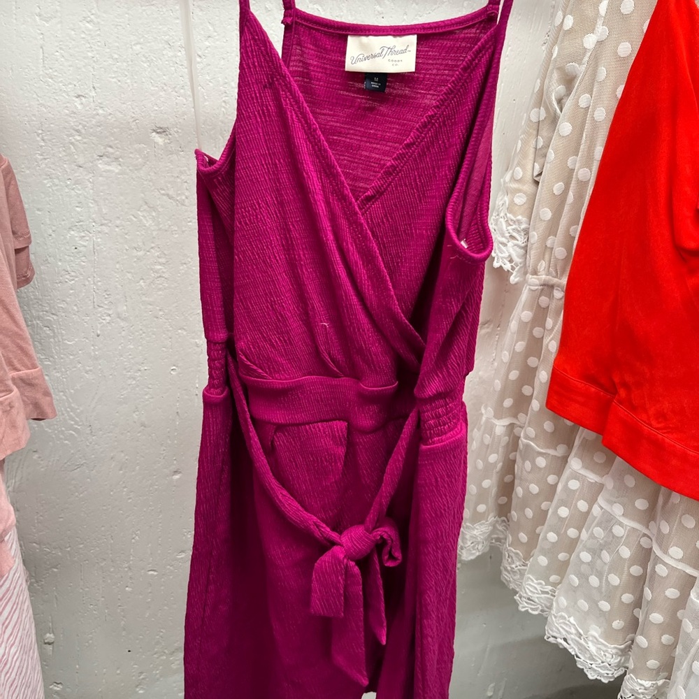 Universal Thread maroon wrap dress
